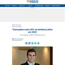 Transaes caem 42% na Amrica Latina em 2022